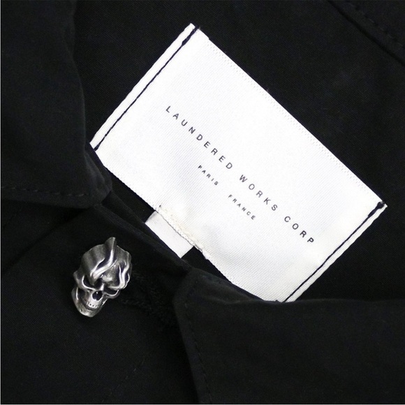 Laundered Works Corp x Offset Skull Trucker Jacket - Picture 3 of 6